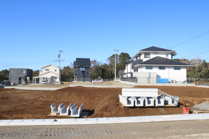 袖ケ浦市 サウスアステージ神納 2期 NO.12 南ひな壇の土地